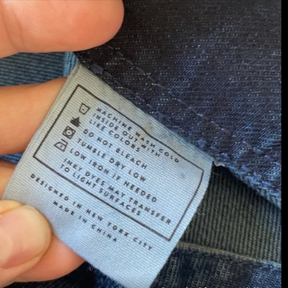 AYR Blue Denim Frayed Front Zipper Opening Mini Skirt ❤️🔥 - Picture 2 of 6